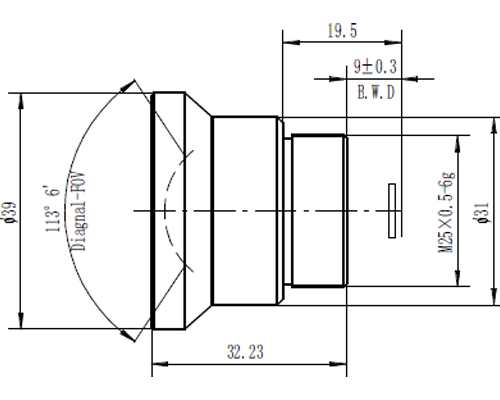 4.3mm/1.0 Athermalized