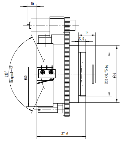 4.8mm/F1.0 Fish-eye Motorized